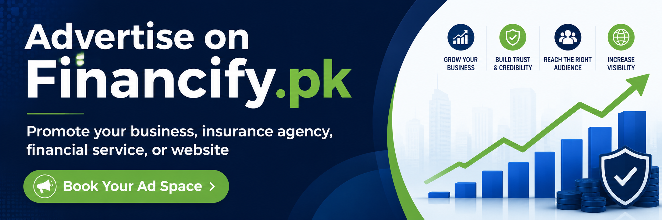 Advertise your website on Financify.pk
